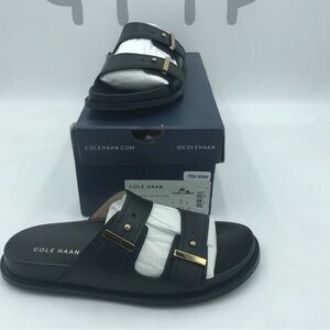 Cole Haan Women's Marisol Footbed Sandal Black LTR Size 7